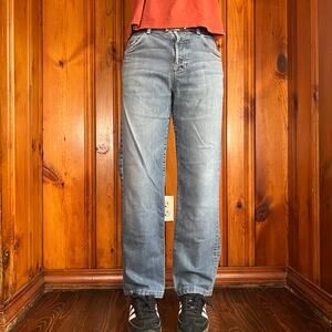 7 For All Mankind 34x29 Y2K Jeans Blue Straight
